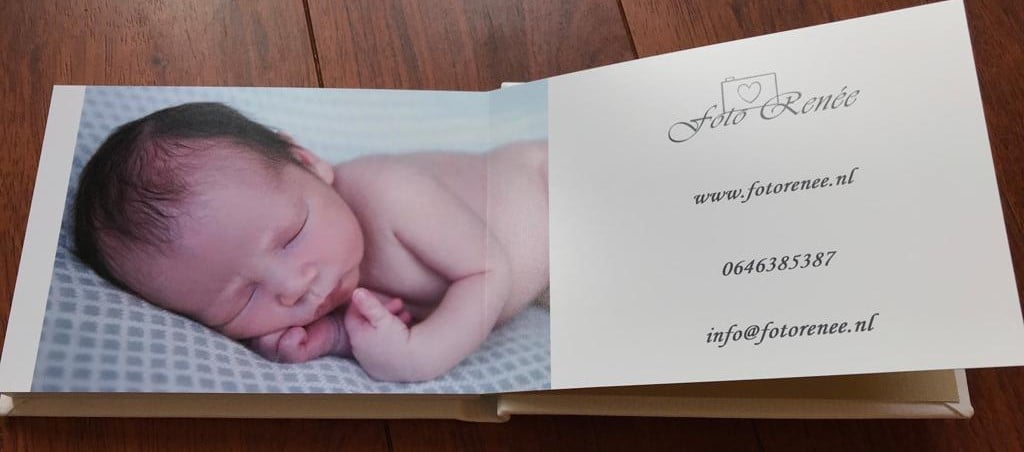 Konpoli fotoalbum voor newborn fotografie