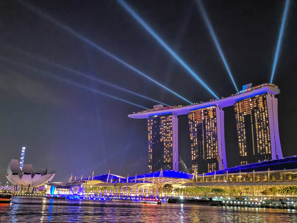 Marina Bay Singapore at night