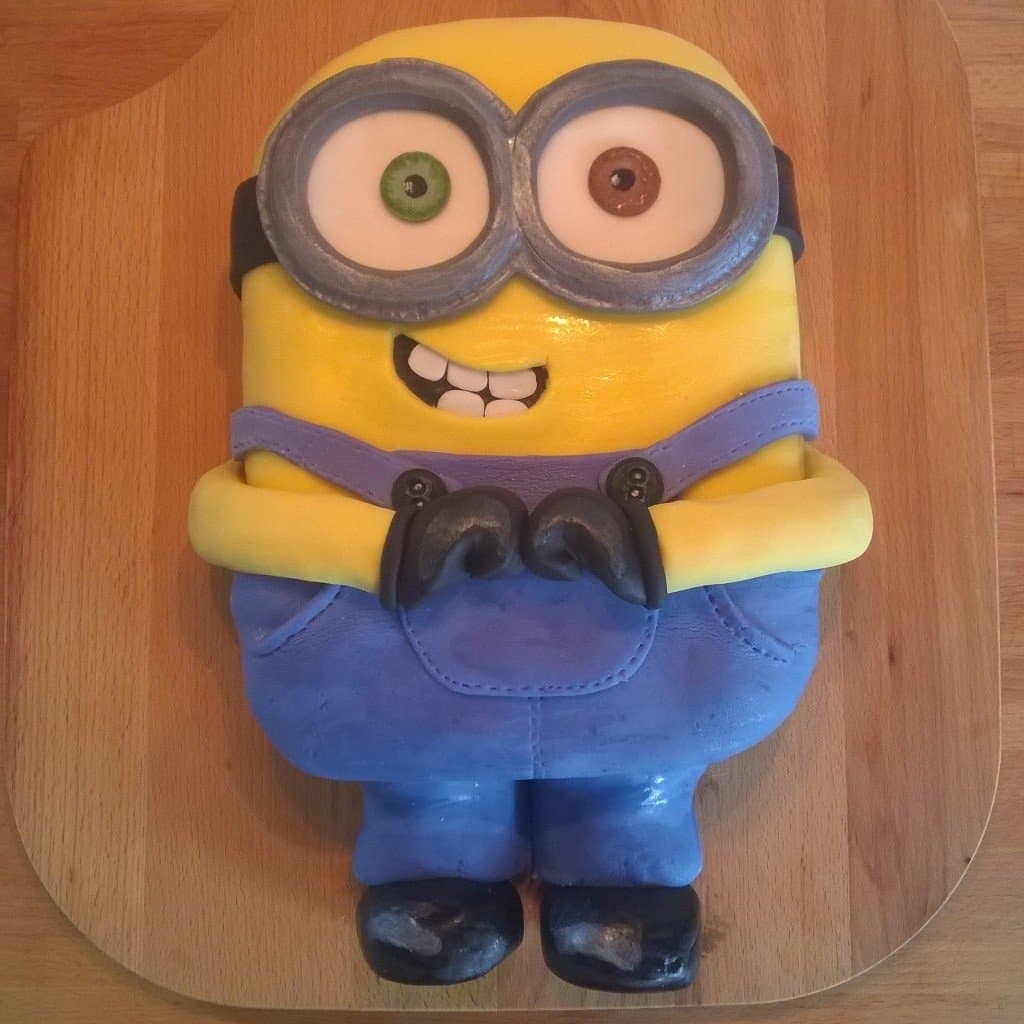 Lewis' 9th Birthday Cake Bob the Minion! Gluten Free Sponge Cake
