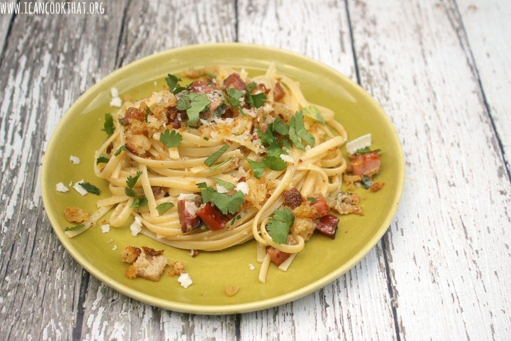 Speck and Anchovy Pasta with Garlic Breadcrumbs Recipe I Can Cook That