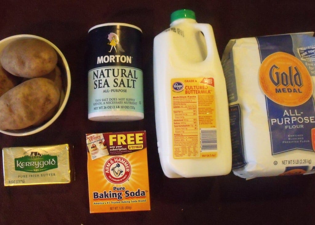 Ingredients for Boxty