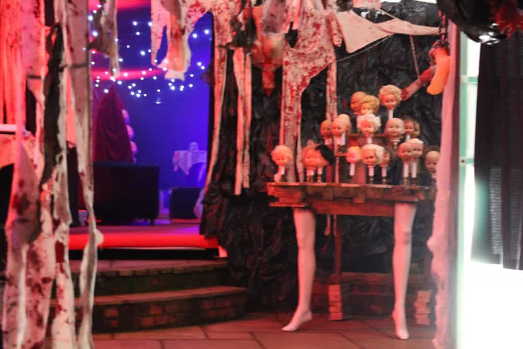 Bespoke Halloween decorations and props we used for a Halloween Marquee Party.