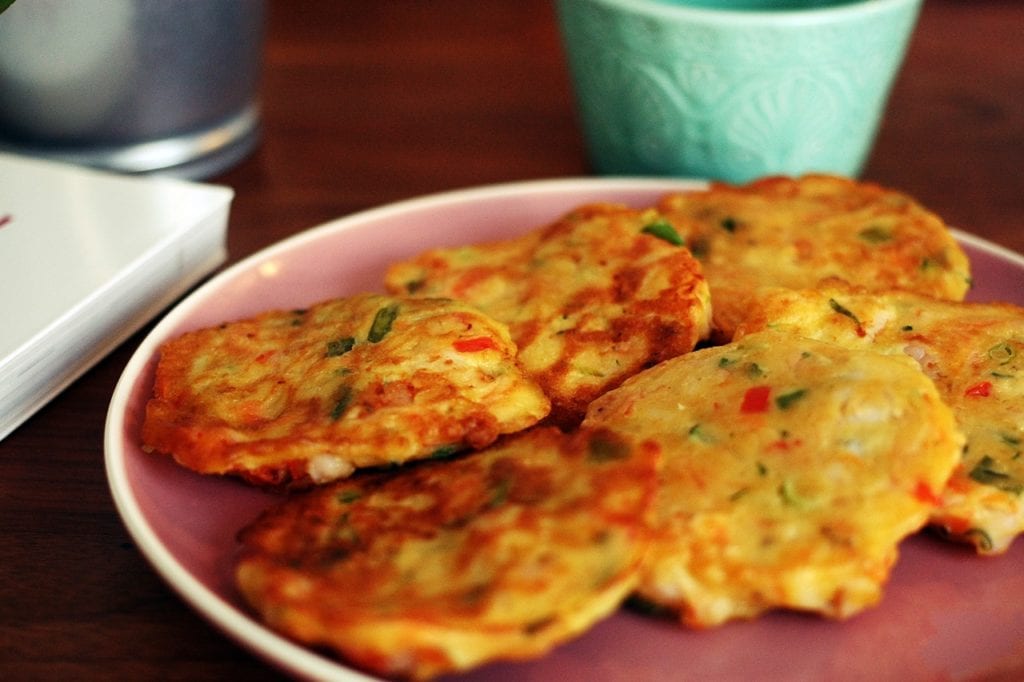 pancake ai frutti di mare, cotti in padella, ricetta coreana