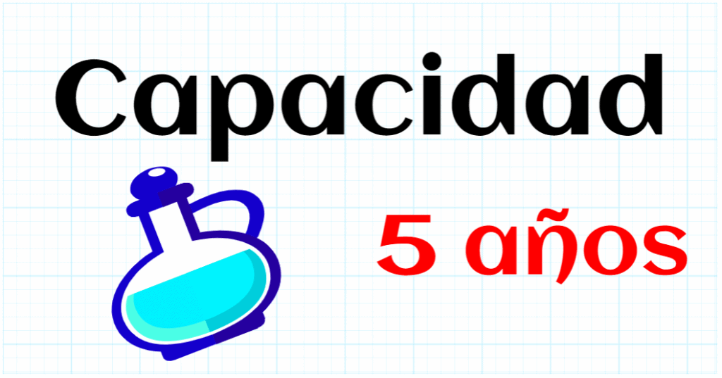 CAPACIDAD - EDUCACION INFANTIL 5 AÑOS