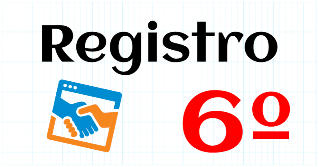 REGISTRO - EDUCACION PRIMARIA 6º