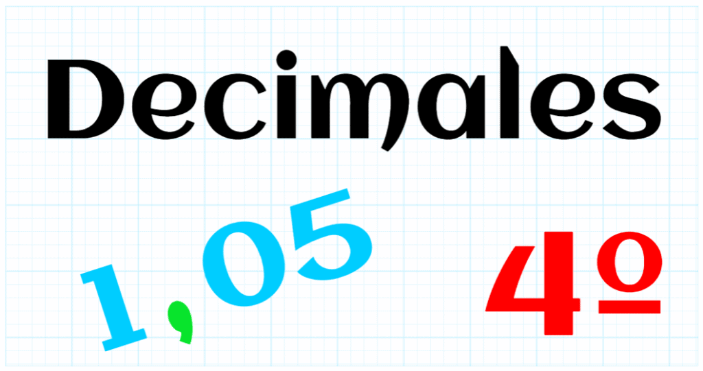 EDUCACION PRIMARIA 4º - DECIMALES