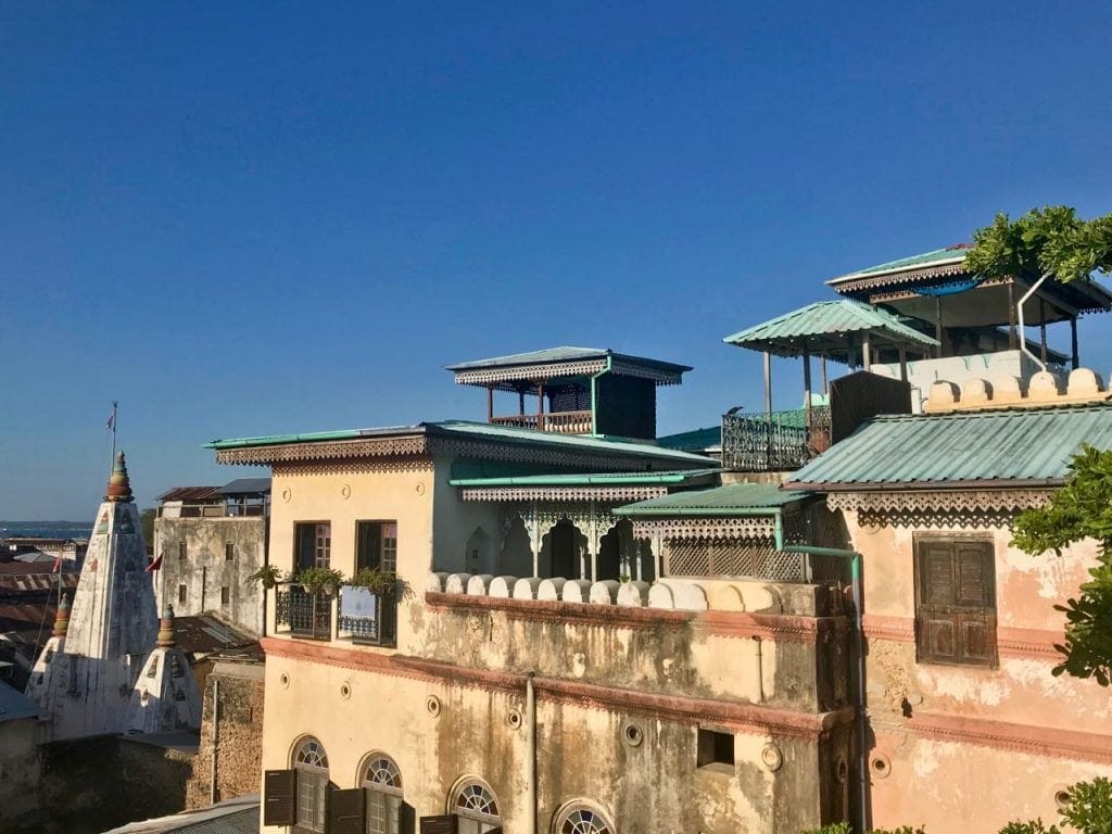 zanzibar capitale stone town vista dall'alto