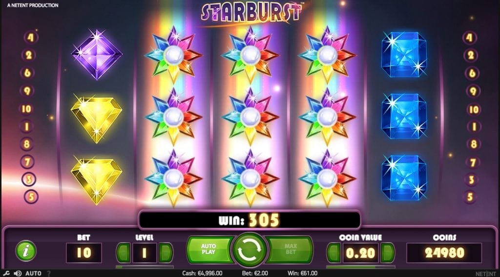 starburst screenshot video slot netent