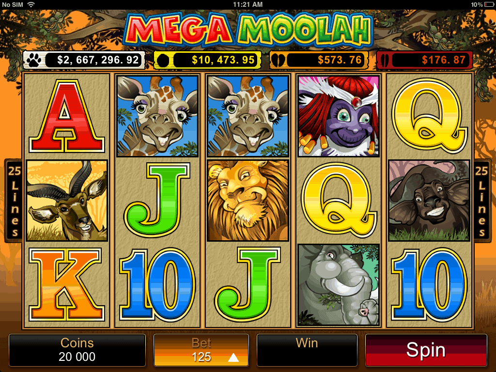 mega moolah game screenshot video slot microgaming