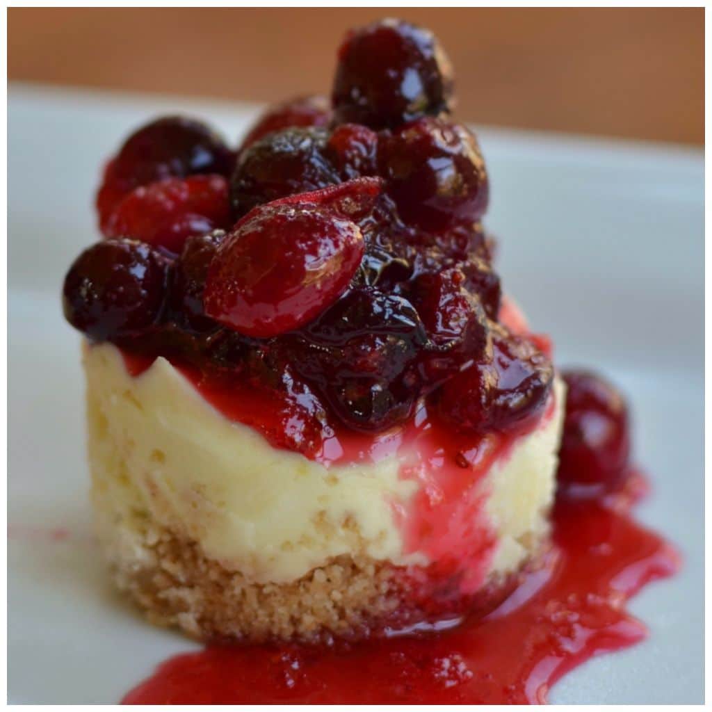 Mini White Chocolate Cranberry Cheesecakes  Small Town Woman