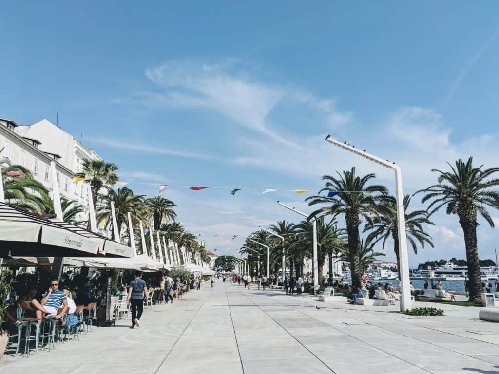 Split Croatia itinerary promenade sea