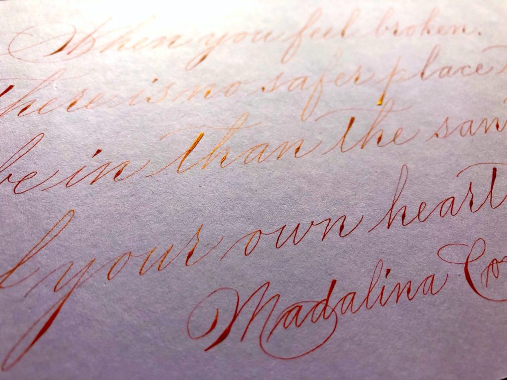 Spencerian detail kalligrafie