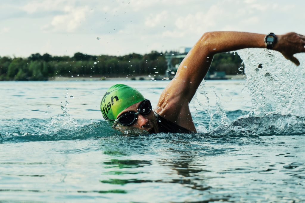Open water swimming, triathlon