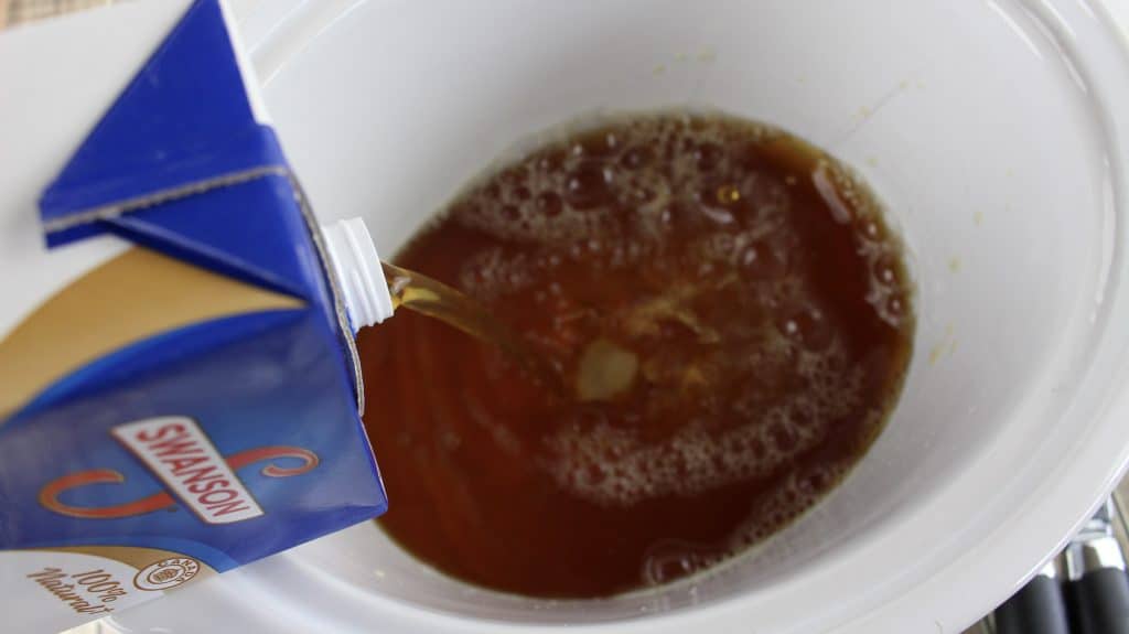 beef broth in slow cooker