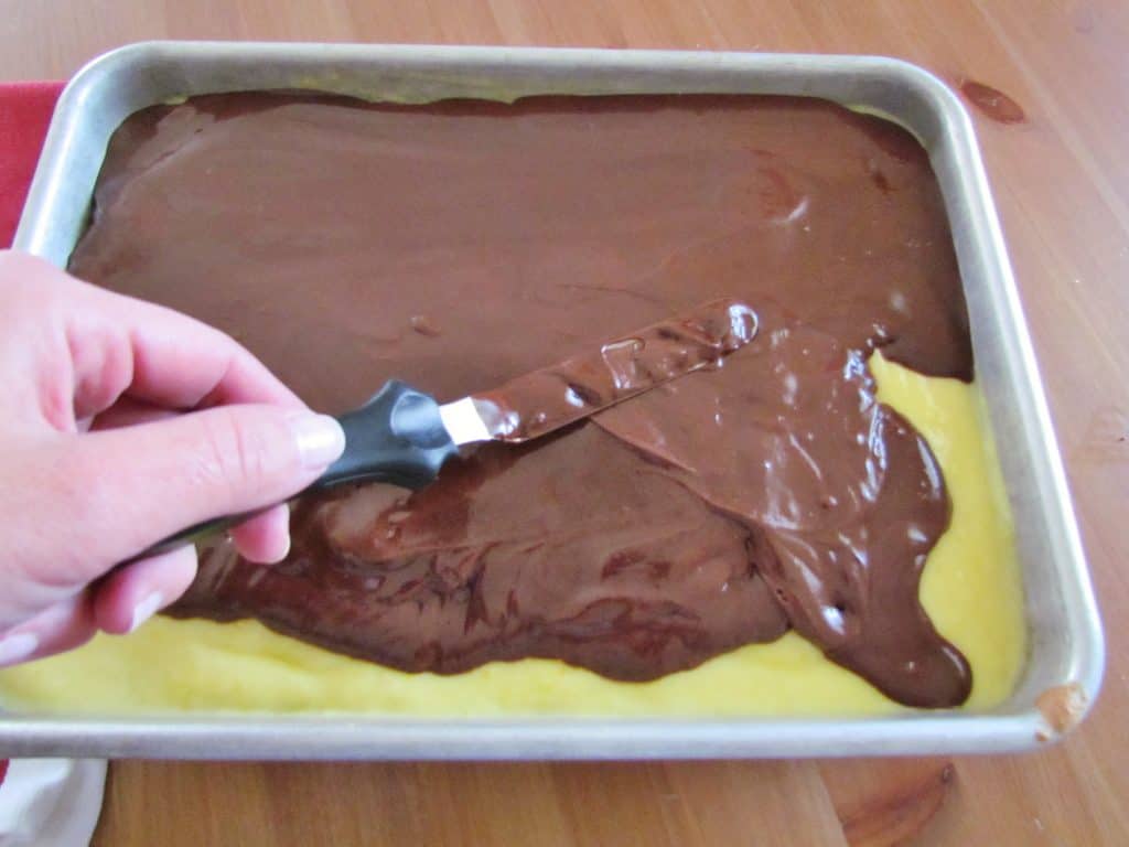 Boston Cream Poke Cake - The Country Cook