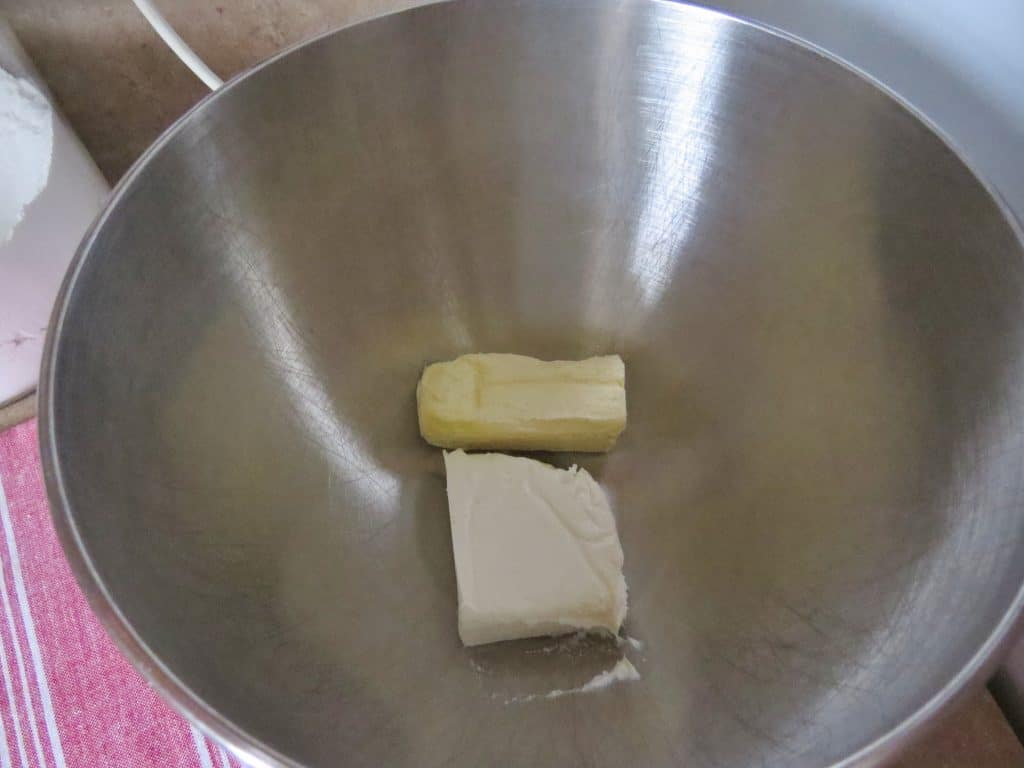 cream cheese and butter