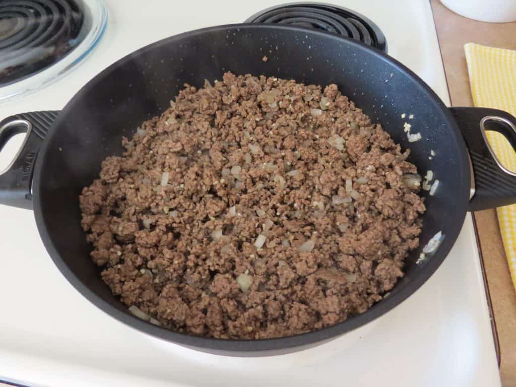 cooked ground beef