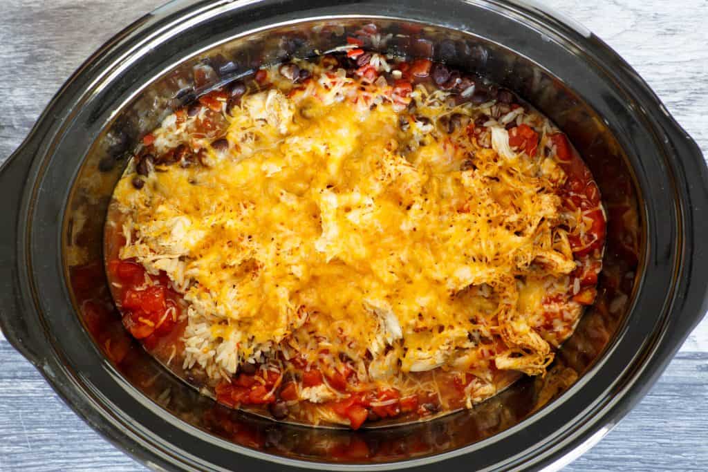 Crock Pot Chicken and Rice Burrito Bowl - The Country Cook