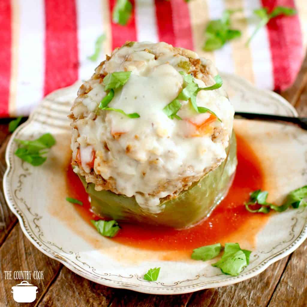 instant pot italian stuffed peppers