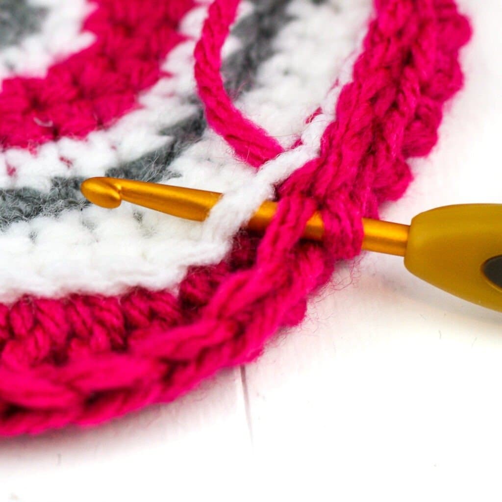 crochet folded stitches