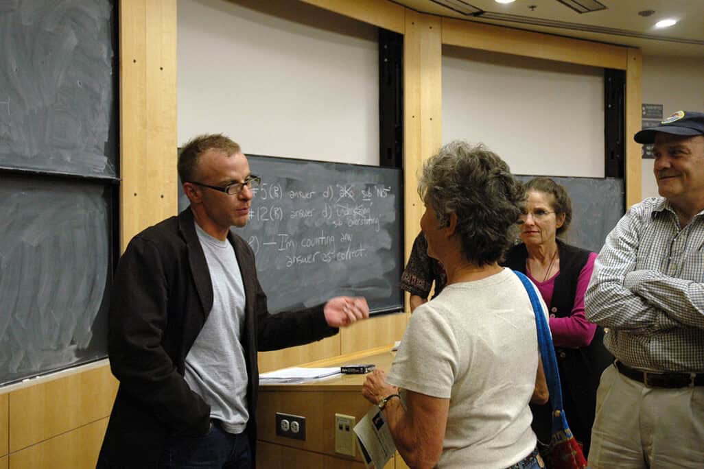 David Treuer (Ojibwe) was able to travel and offer author talks. Photo courtesy of the Center of the American West, by Honey Lindburg.