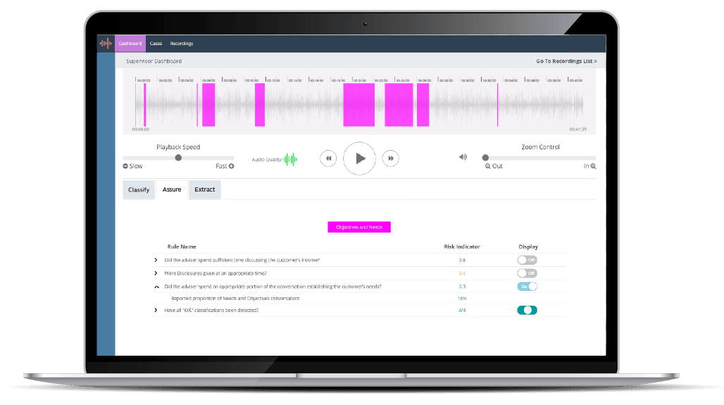 Recordsure Assure screenshot