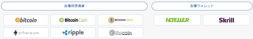 bitwallet対応仮想通貨