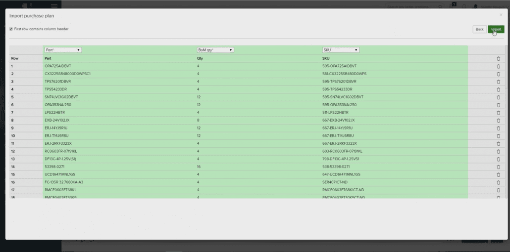 Verify BoM Components