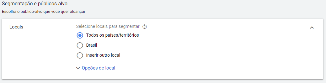 segmentação de publico no google ads