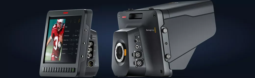 3 Cameras are available at this video studio: Panasonic AG‑HPX500E (SD, HD), Blackmagic URSA Mini 4,6K, Blackmagic Studio Camera Ultra HD 4K.