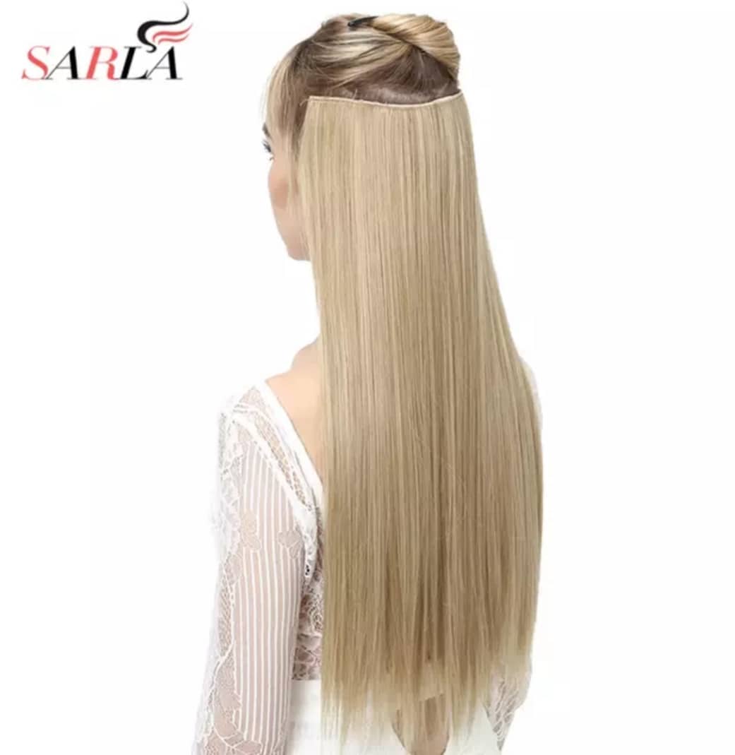 Long Straight Flase Hair Pieces For Women 24" 5clips