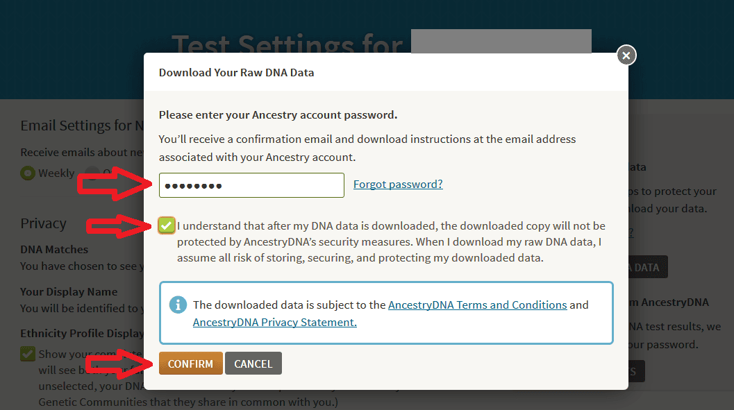 You are taking responsibility for protecting your DNA if you download it to your computer