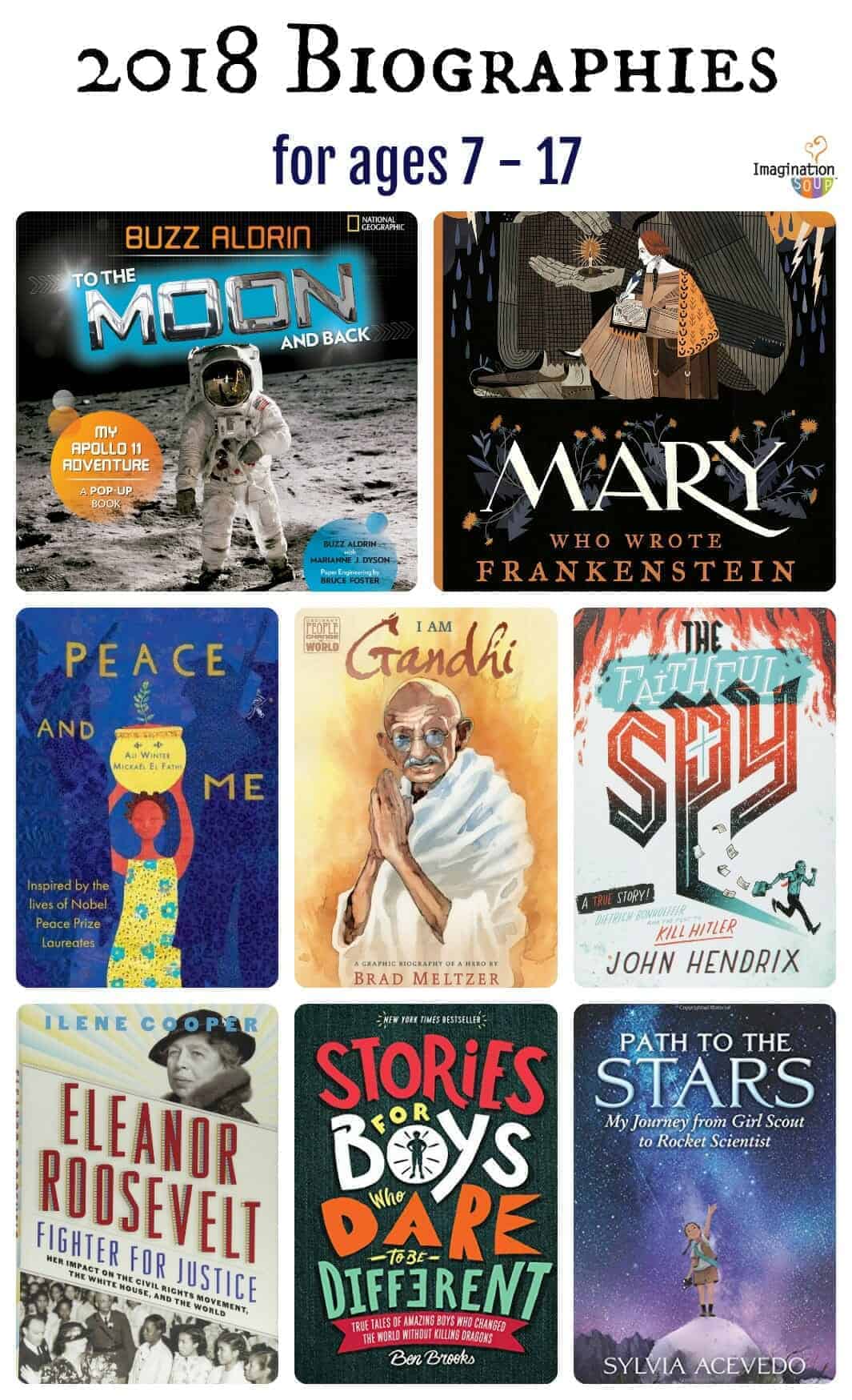 Informative Biographies for Children Ages 7 - 17 (New in 2018)