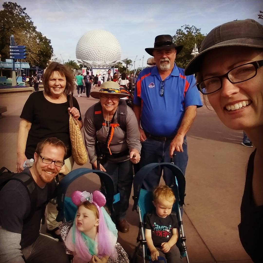 Meeting up with the grandparents!