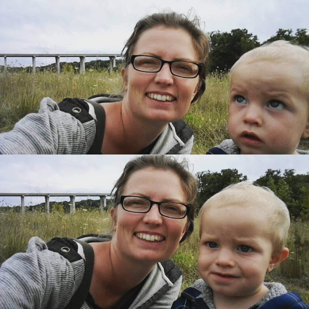 He learned to fake his first smile and I caught it on camera!