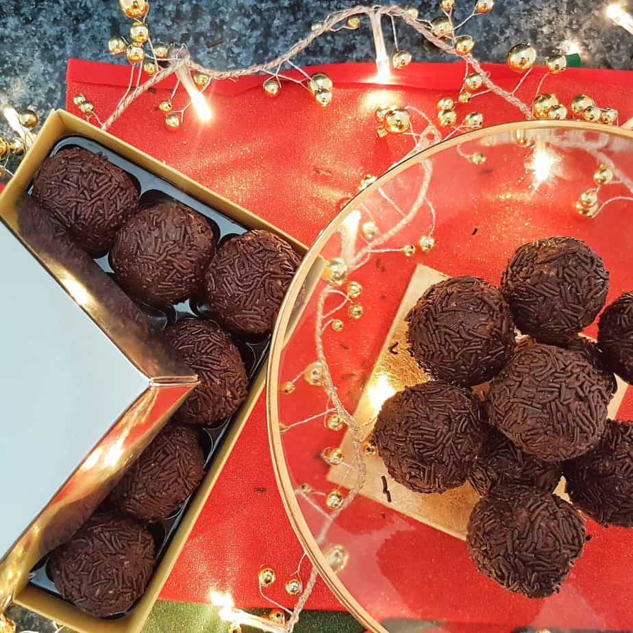 Gluten and Dairy Free Chocolate Truffles with Brandy