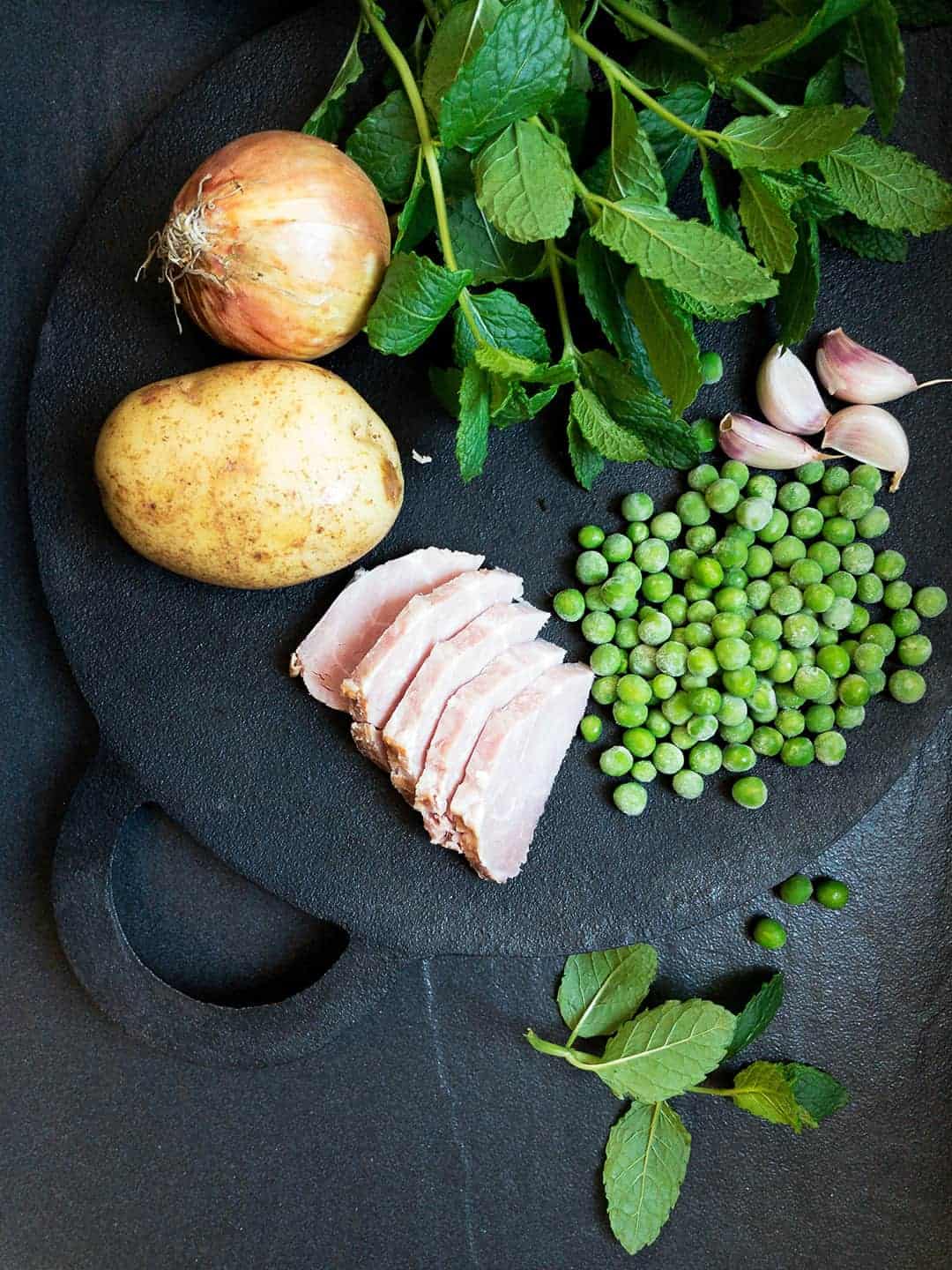 Pea and ham soup from leftover ham