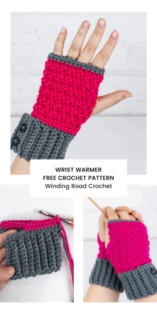 Crochet Fingerless Gloves Free Crochet Pattern by Winding Road Crochet
