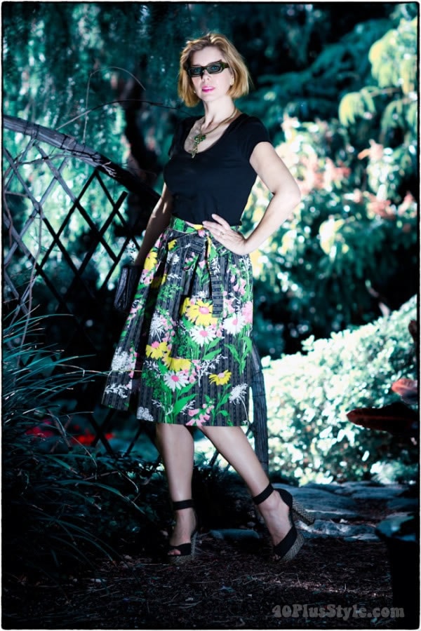 a line 50s skirt