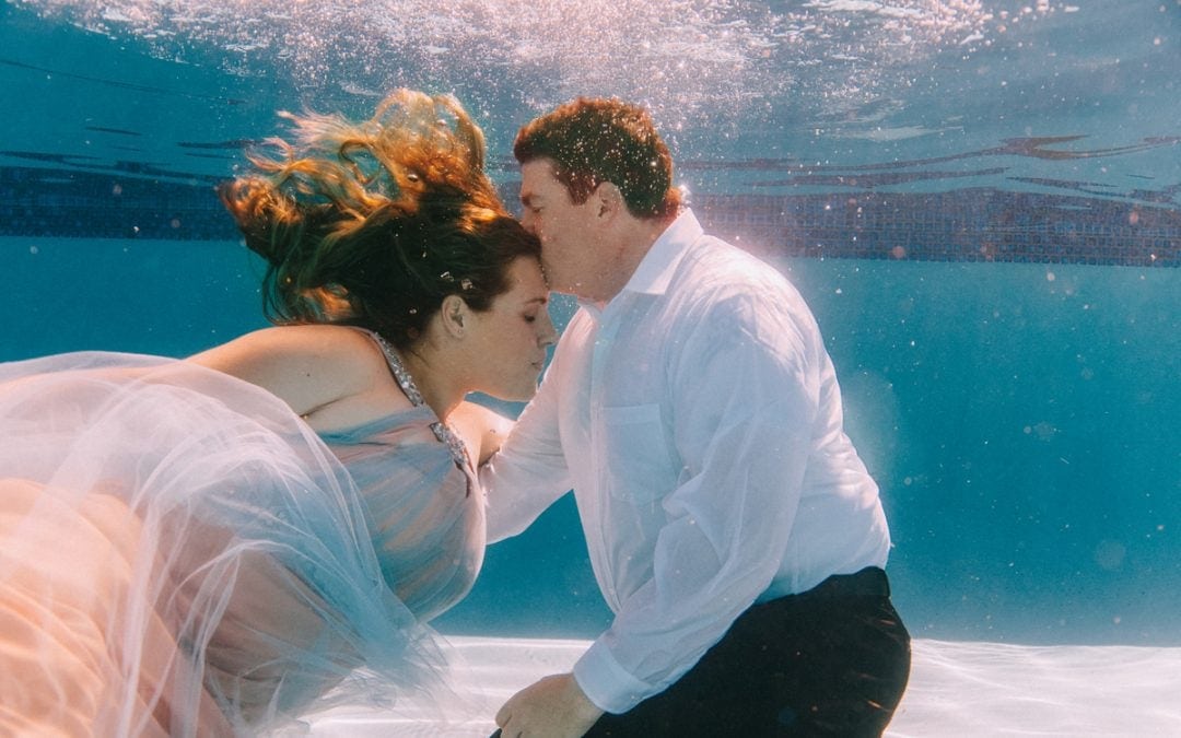 Unique Underwater Engagement Session in Arizona filmed by The List