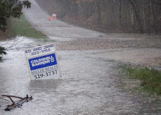 Floodestate, and a sign for LRRD.