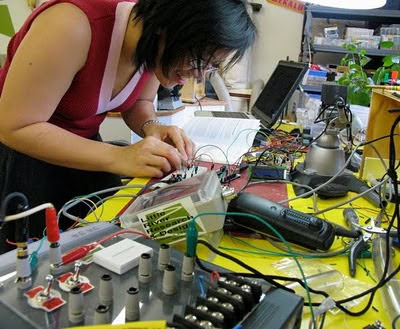 Lily’s first circuit, R&D at LRRD.