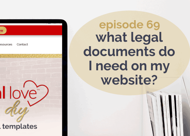 What legal documents do I need on my website?