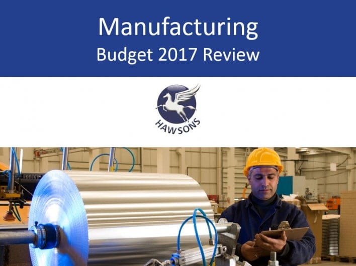 Manufacturing 2017 Budget review and analysis