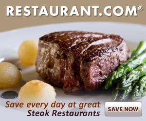 Dining For Less – Restaurant Certificates as low as $6 for $25 in Food