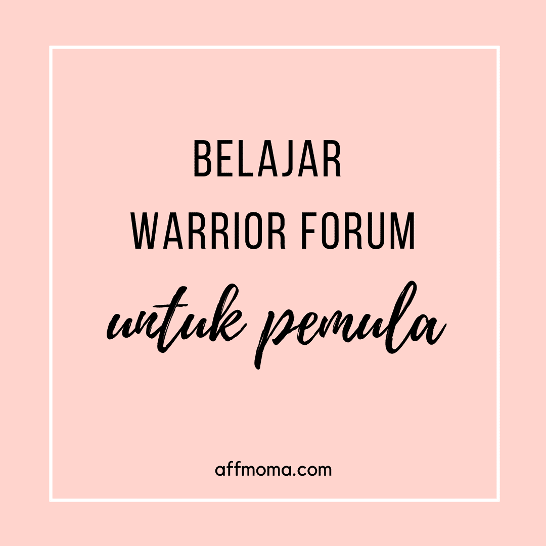 belajar warrior forum untuk pemula