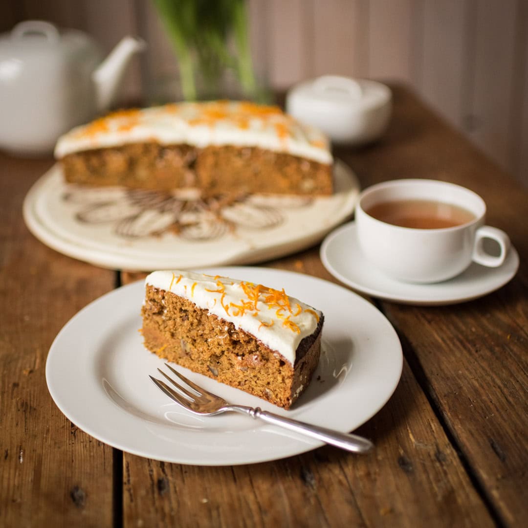 Kantine Quarantäne:<br/>Carrot Cake mit Orange Vanilla Frosting 1 Carrot Cake mit Orange Vanilla Frosting | Foto: ISARBLOG