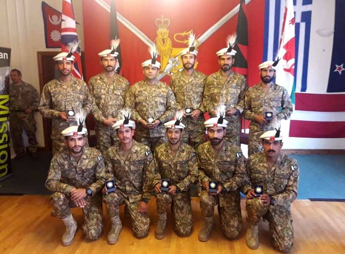 Gilgit-Baltistan's Northern Light Infantry (NLI) Wins Gold Medal at Exercise Cambrian Patrol 2018