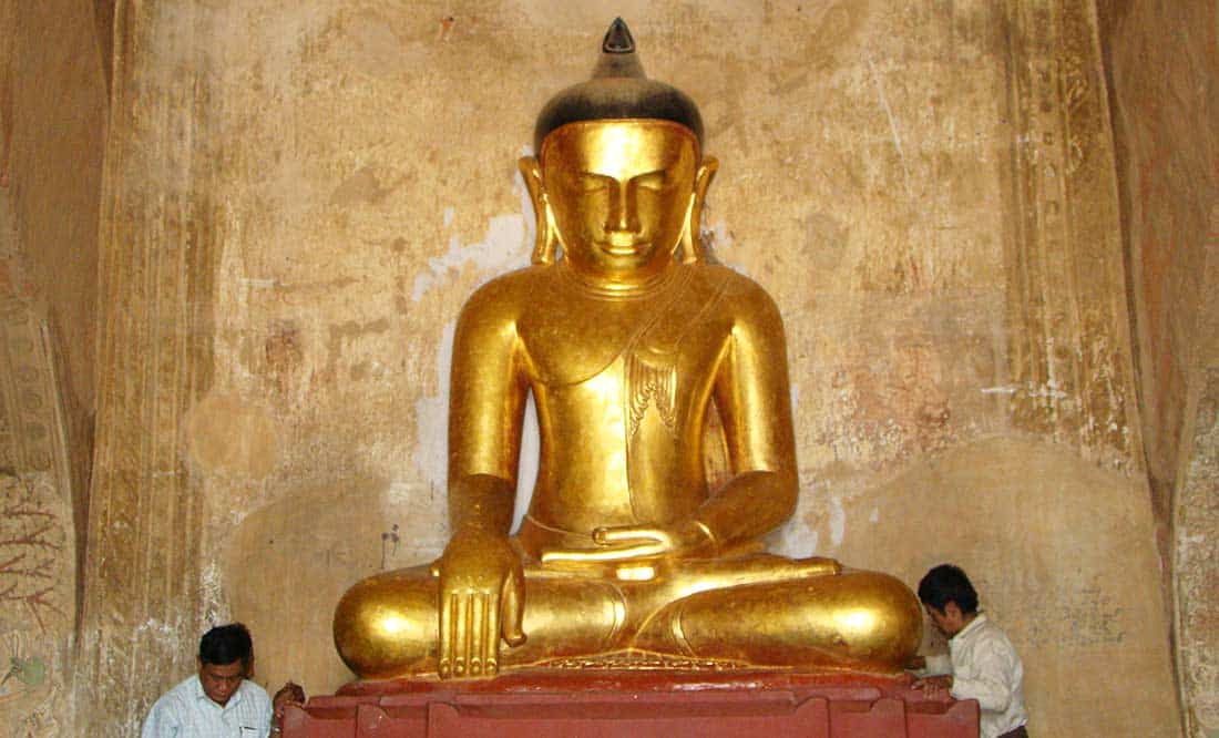 Buddha Tempio Sulamani Bagan Buddha Tempio Sulamani Bagan