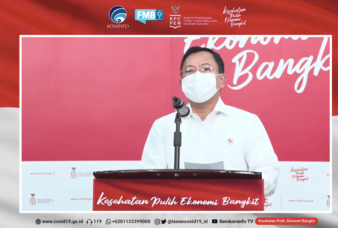 Menkes Terawan dalam konferensi pers, Senin (7/12/2020)